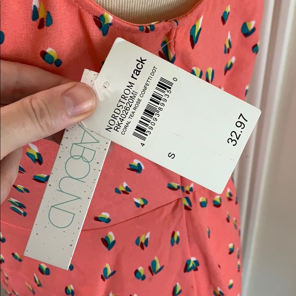 LAST CHANCE Abound Coral Tea Rose Confetti Dot Dress - Picture 6 of 9